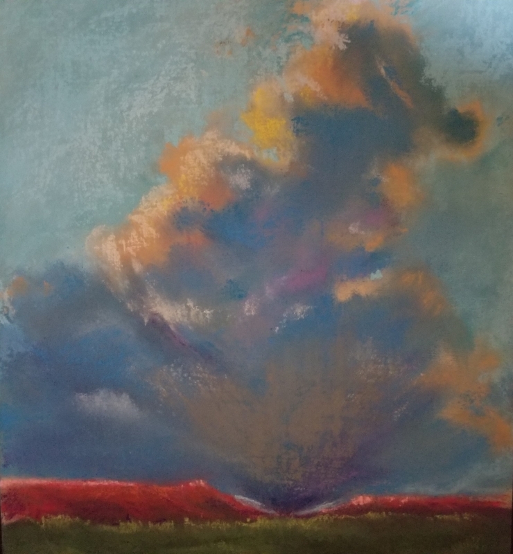 Storms Over Las Vegas, NM by artist Julia Fletcher